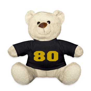 ANNIVERSARY. HAPPY BIRTHDAY. HAPPY BIRTHDAY. - Teddy Bear - black - Front