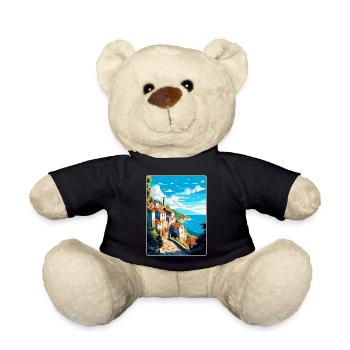 Ston Kroatien Vintage Reiseposter WPA Souvenir - Teddy - Schwarz - Vorne