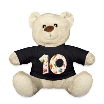 EISCREME NUMMER 10 JAHRE EIS 10. GEBURTSTAG - Teddy - Schwarz - Vorne