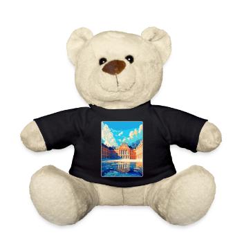 Versailles Frankreich Vintage Reiseplakat Souvenir - Teddy - Schwarz - Vorne