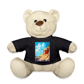 Knossos Palast Griechenland Vintage Reiseplakat WPA - Teddy - Schwarz - Vorne