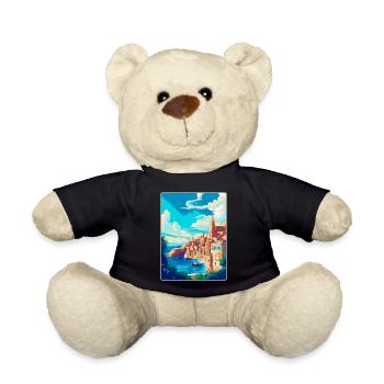 Valletta Malta Vintage Reiseplakat Souvenir WPA - Teddy - Schwarz - Vorne