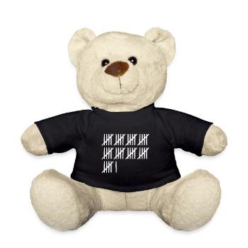 46 Geburtstag Strichliste 46 Jahre alt - Teddy - Schwarz - Vorne
