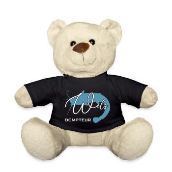 Welsdompteur Welsflüsterer Welsangler - Teddy - Schwarz - Vorne