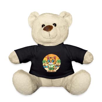 Lynx Lustige Cartoon Sommer Strand Sonnenbrille - Teddy - Schwarz - Vorne