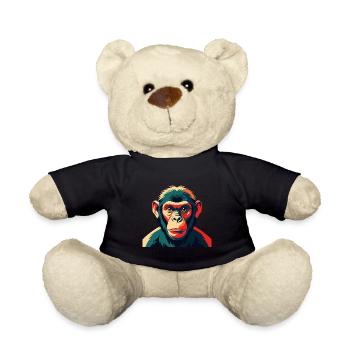 Singe Dessin Animé Personnage Animal De Compagnie Coloré - Nounours - noir - Devant