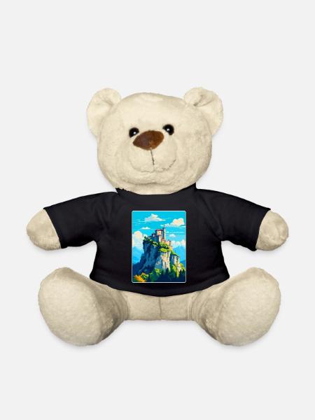 San Marino Vintage Voyage Poster Souvenir - Nounours - noir