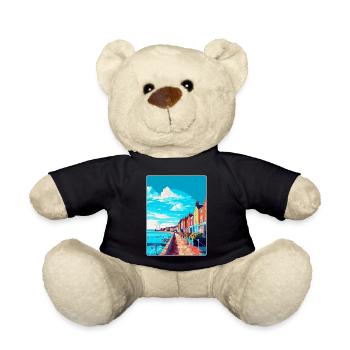 Weymouth England Uk Vintage Reiseposter Souvenir - Teddy - Schwarz - Vorne