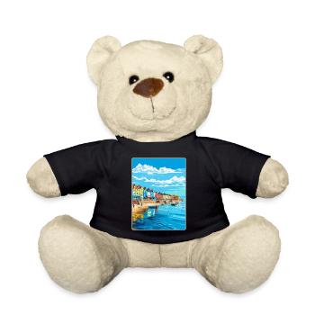 Weymouth England Uk Vintage Reiseposter Souvenir - Teddy - Schwarz - Vorne