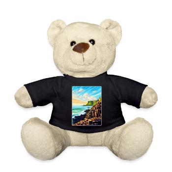 Giant Causeway Irland Uk Reiseposter Souvenir - Teddy - Schwarz - Vorne
