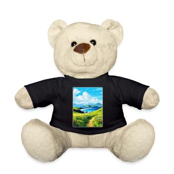 Isle Of Canna Schottland Großbritannien Reise Poster Souvenir - Teddy - Schwarz - Vorne