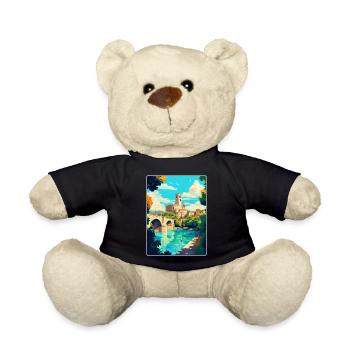 Avignon Frankreich Vintage Reiseplakat Souvenir WPA - Teddy - Schwarz - Vorne