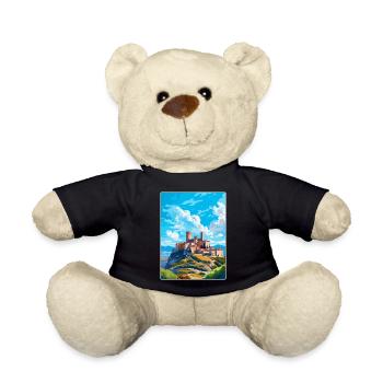 Avila Spain Vintage Travel Poster WPA Art Souvenir - Teddy Bear - black - Front