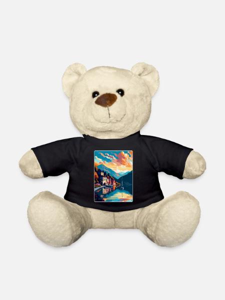 Mondsee Österreich Vintage Reiseplakat Souvenir WPA - Teddy - Schwarz