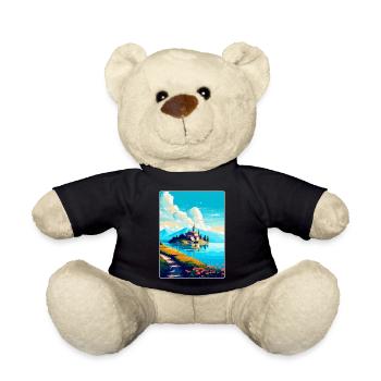 Visovac Kroatien Vintage Reiseplakat Souvenir WPA - Teddy - Schwarz - Vorne