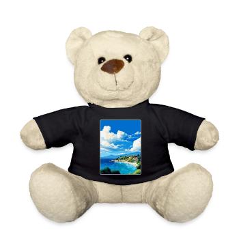 Brac Insel Kroatien Vintage Reiseplakat Souvenir - Teddy - Schwarz - Vorne