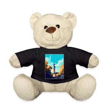 Dortmund Allemagne Poster de voyage vintage souvenir - Nounours - noir - Devant