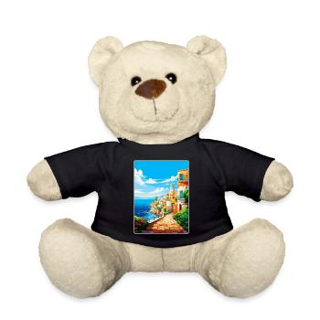 Héraklion Grèce Affiche de voyage vintage souvenir - Nounours - noir - Devant