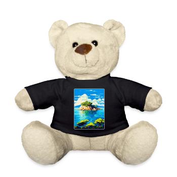 Paklinski Inseln Kroatien Vintage Reiseposter - Teddy - Schwarz - Vorne