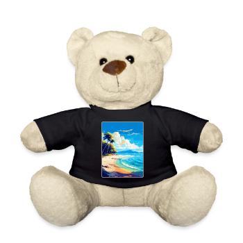 Strand Jakirusa Kroatien Vintage Reiseposter WPA - Teddy - Schwarz - Vorne