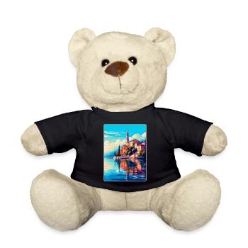 Lovran Kroatien Vintage Reiseplakat Souvenir WPA - Teddy - Schwarz - Vorne