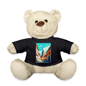 Osijek Kroatien Vintage Reiseplakat Souvenir WPA - Teddy - Schwarz - Vorne