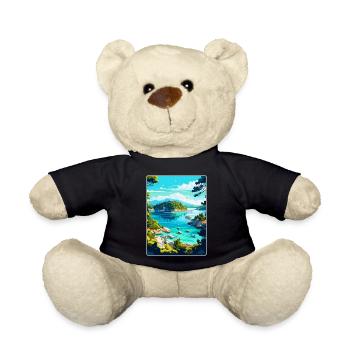 Mljet Nationalpark Kroatien Vintage Reiseplakat - Teddy - Schwarz - Vorne