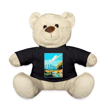 Paklenica Kroatien Vintage Reiseplakat Souvenir - Teddy - Schwarz - Vorne