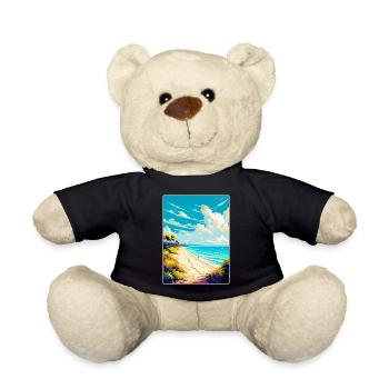 Strand Podrace Kroatien Vintage Reiseposter WPA - Teddy - Schwarz - Vorne