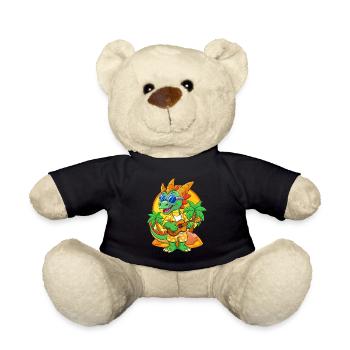 Lunettes de soleil de plage d’été de dessin animé de dragon drôle - Nounours - noir - Devant