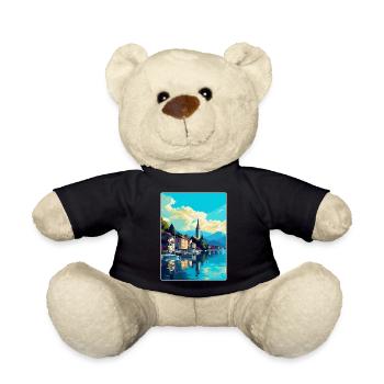 Bregenz Österreich Vintage Reiseplakat Souvenir WPA - Teddy - Schwarz - Vorne