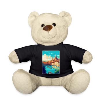 Marseille France Vintage Poster De Voyage Souvenir - Nounours - noir - Devant