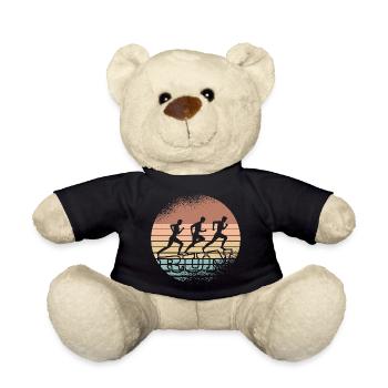 Retro Sunset Runner Trio - Teddy Bear - black - Front