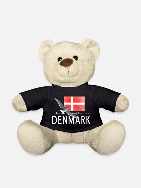 Dänemark Danmark Möwe - Teddy - Schwarz