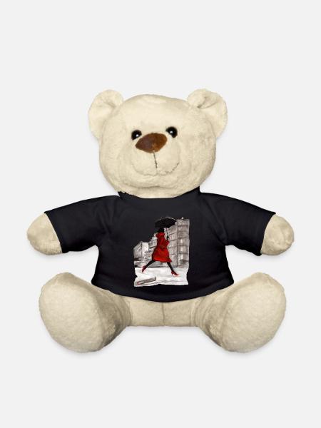 RAINING FRAU - Teddy - Schwarz