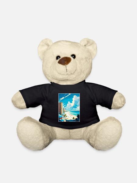 Panama Florida Vintage Reiseposter WPA Souvenir - Teddy - Schwarz