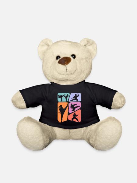 Karate Girl Kampfsportler Kinder Taekwondo Mädchen - Teddy - Schwarz