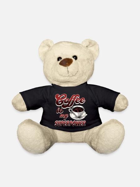 Kaffee ist meine Superkraft - Teddy - Schwarz