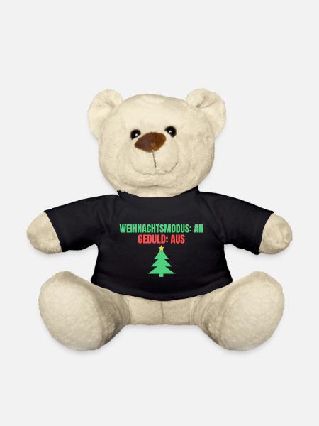 Weihnachtsmodus: an – Geduld: aus - Teddy - Schwarz