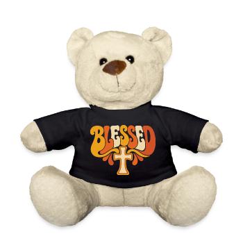 Blessed Kreuz Psychedelisch - Teddy - Schwarz - Vorne