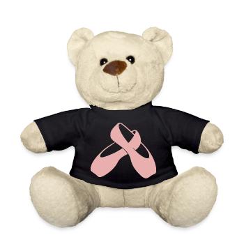 Ballettschuhe Ballett Geschenk Ballerina - Teddy - Schwarz - Vorne