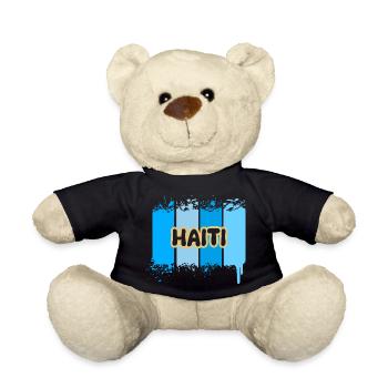 Haiti als Urlaub - Teddy - Schwarz - Vorne