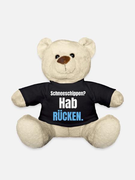 Schneeschippen? Hab Rücken. - Teddy - Schwarz