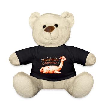 Pädagogische Atempause Alpaka Lehrer Spruch - Teddy - Schwarz - Vorne
