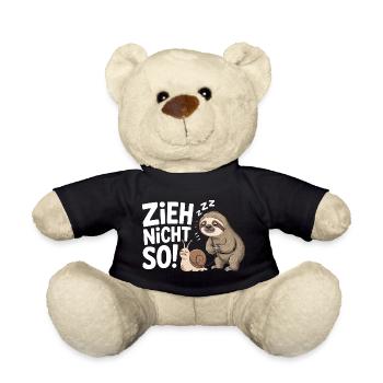 Faulheit und Schnecke Zieh nicht so Humor Langsamkeit - Teddy - Schwarz - Vorne