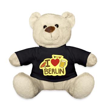 Ich liebe Berlin - Teddy - Schwarz - Vorne