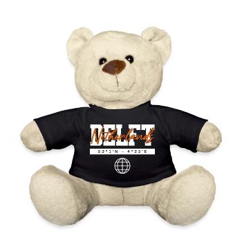 Delft Niederlande Koordinaten Reise Souvenir - Teddy - Schwarz - Vorne