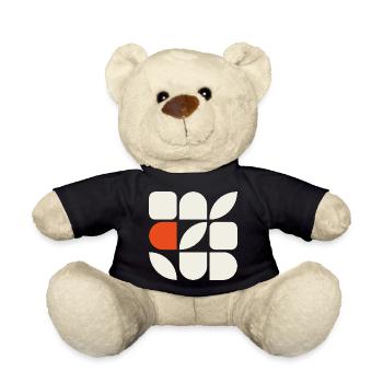 GEFÜGE 01 – Geometrische Formen - Teddy - Schwarz - Vorne