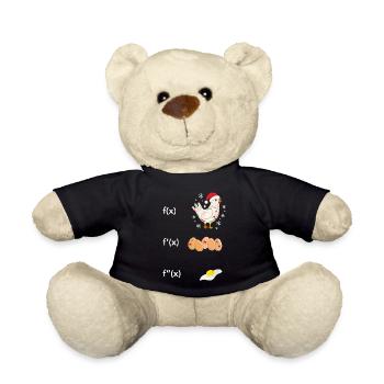 Ableitung Huhn Ei Spiegelei Mathe Funktion Xmas - Teddy - Schwarz - Vorne