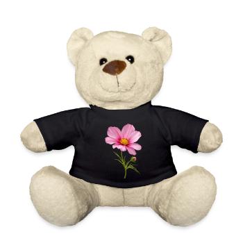 Pink Flower Nahaufnahme - Teddy - Schwarz - Vorne
